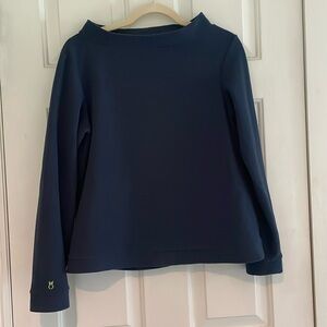 Dudley Stephens Brighton Boatneck in navy terry fleece